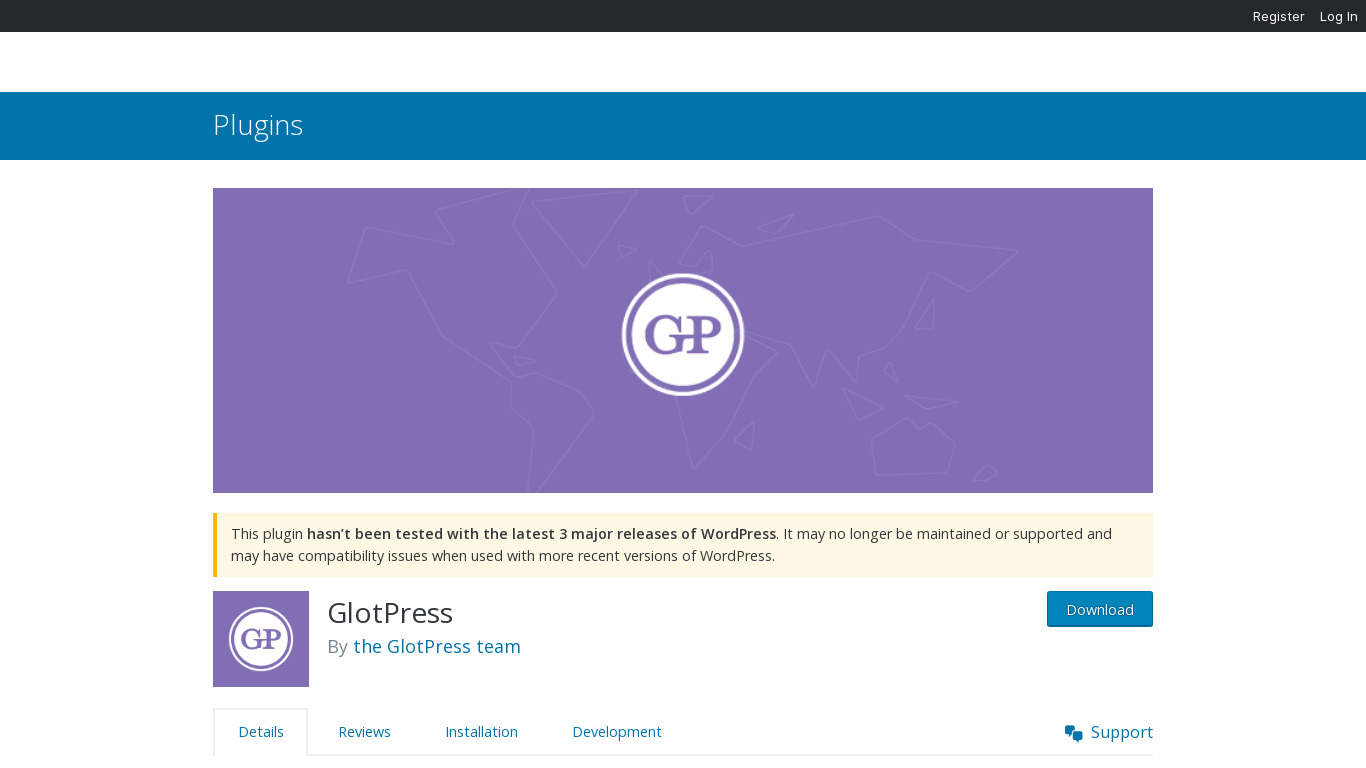 GlotPress Landing page