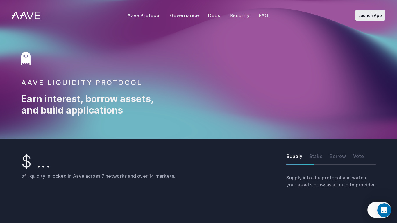 ETHLend Landing page