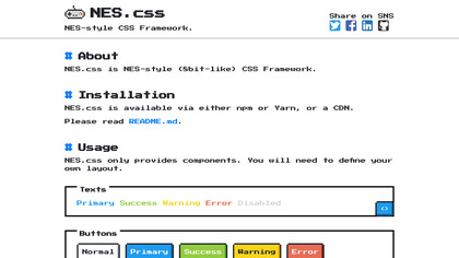 NES.css image