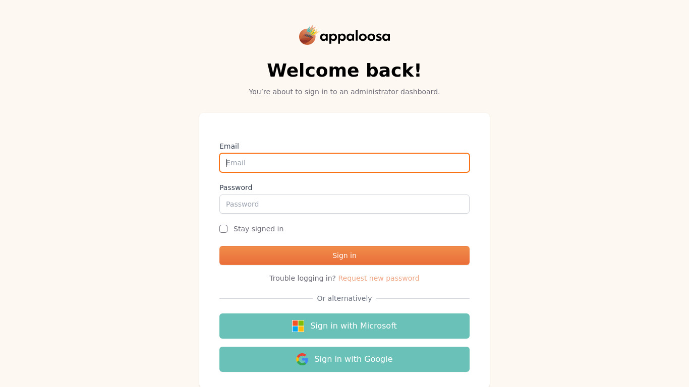 Appaloosa-Store Landing page