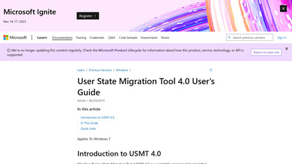User State Migration Tool image