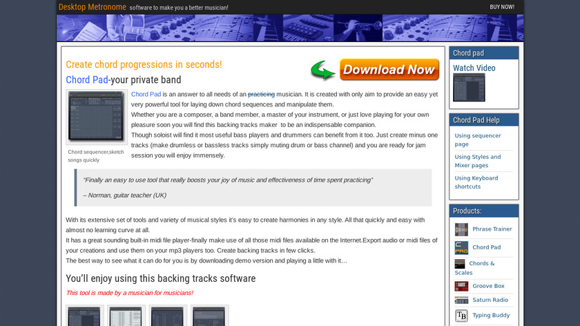 Chord Pad Landing Page