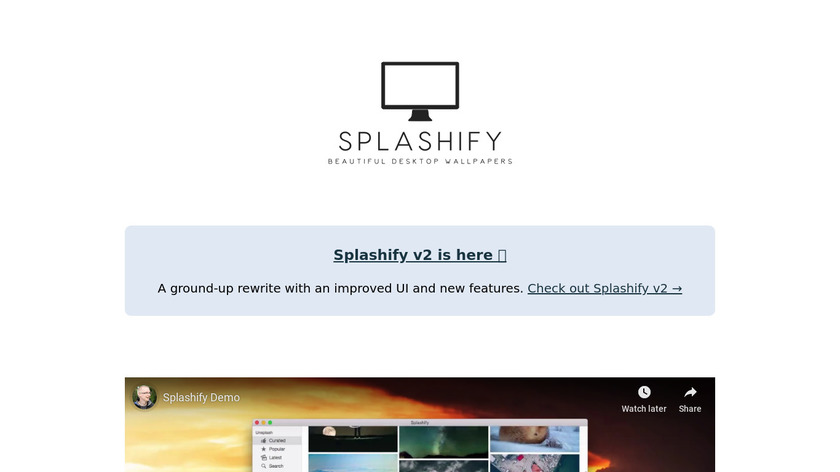 Splashify Landing Page