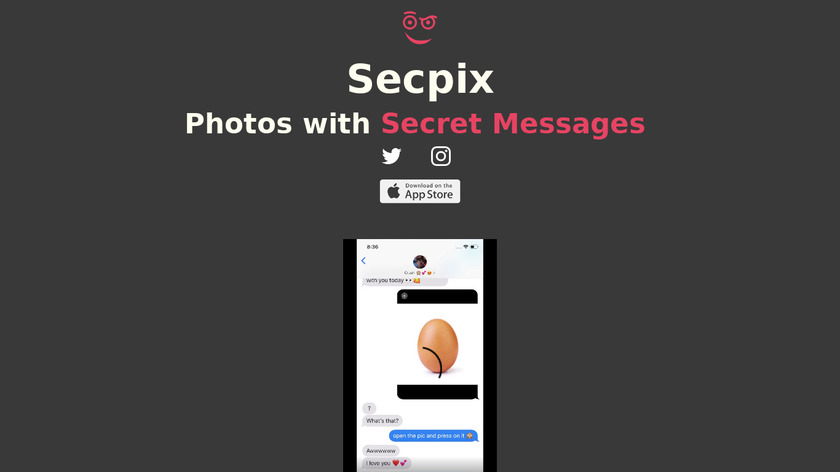 Secpix Landing Page