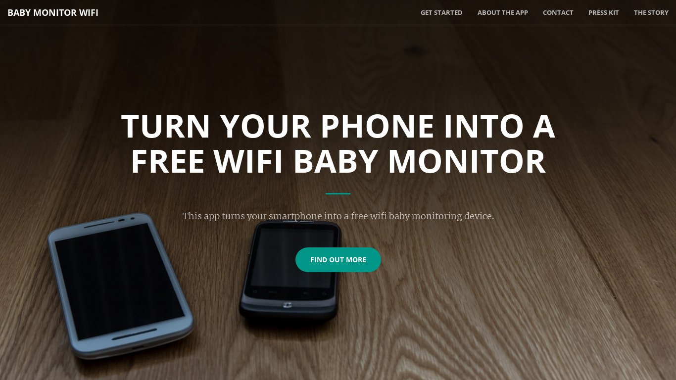 Babyphone Wifi Landing page