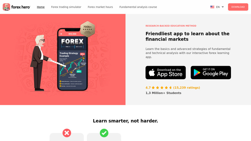 Forex Hero Landing Page