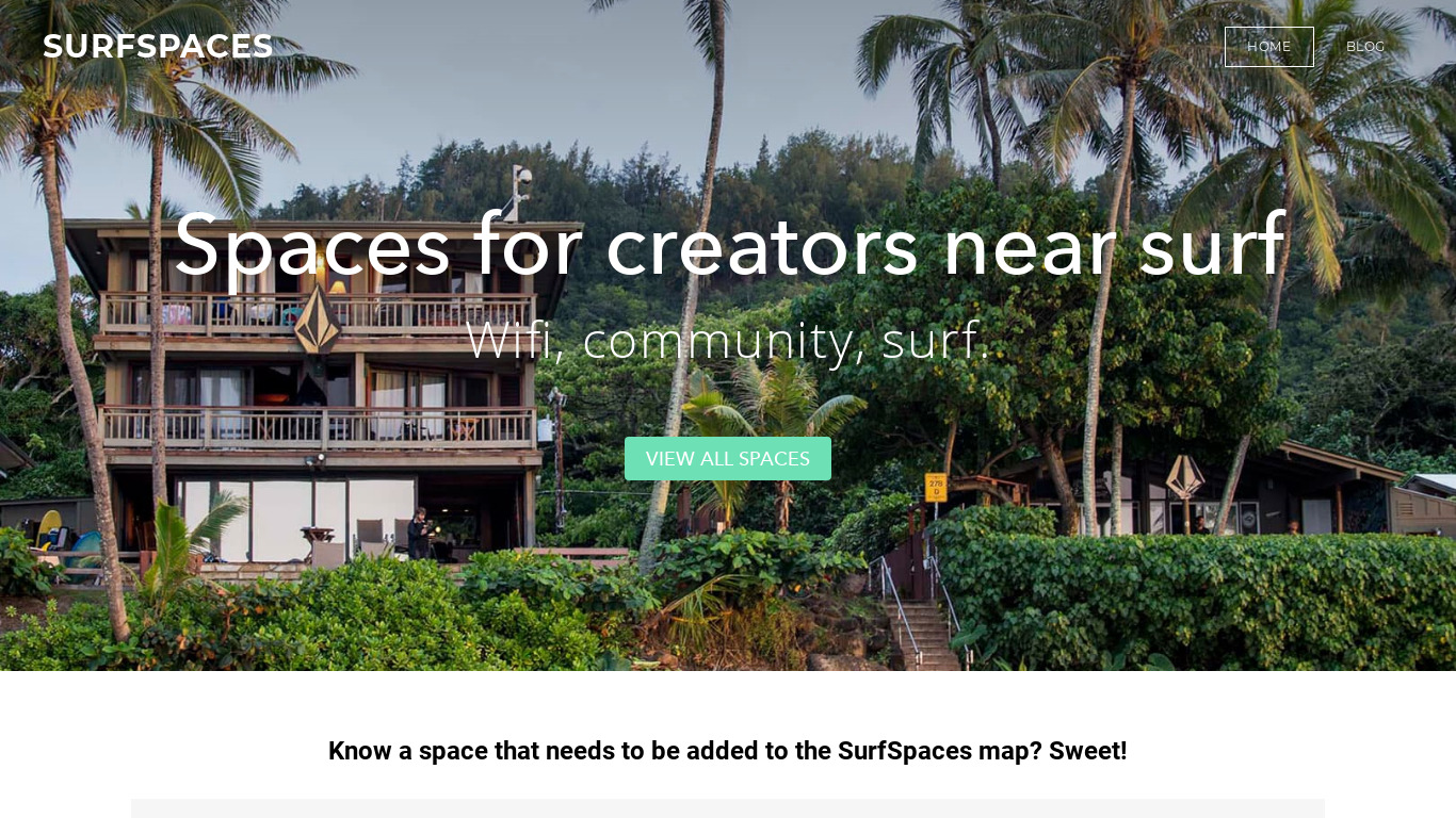 surfspaces.weebly.com SurfSpaces Landing page