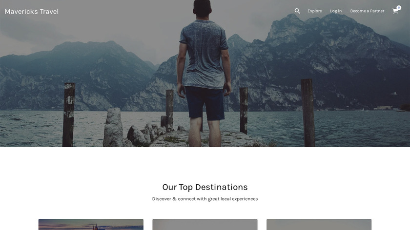 Mavericks Travel Landing Page