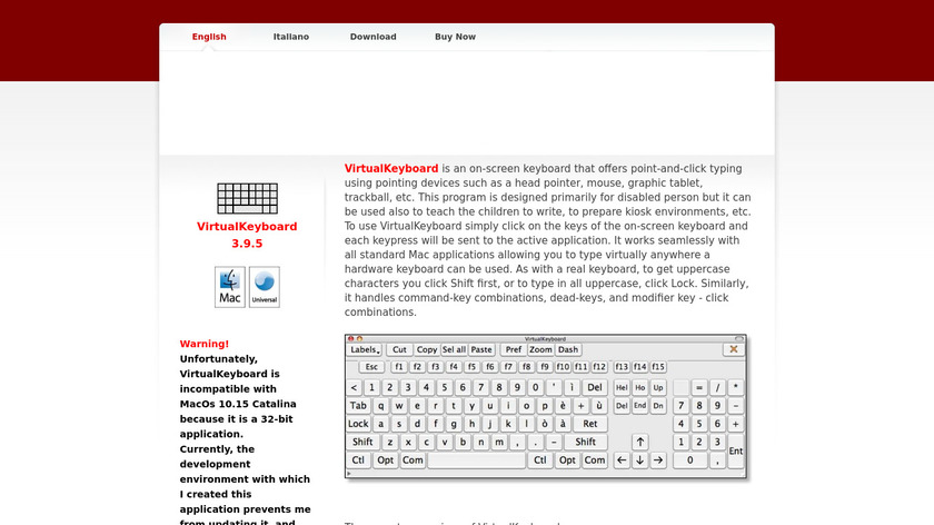 VirtualKeyboard Landing Page