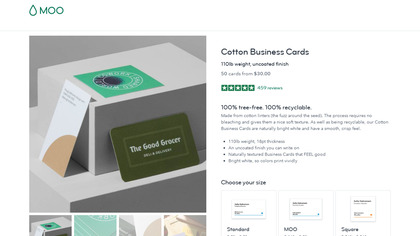 Cotton Business Cards by MOO image