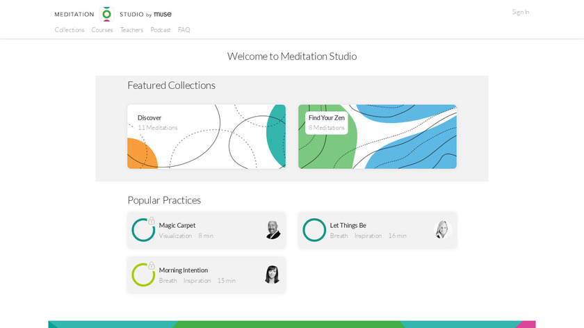 Meditation Studio Landing Page