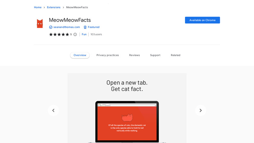 MeowMeowFacts Landing Page
