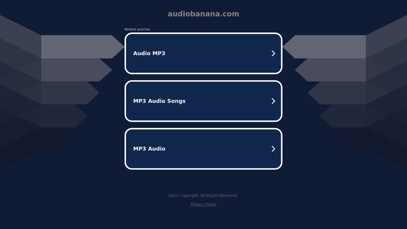AudioBanana Landing Page