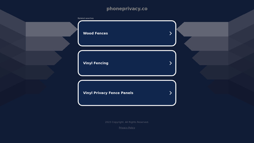 PhonePrivacy Landing Page