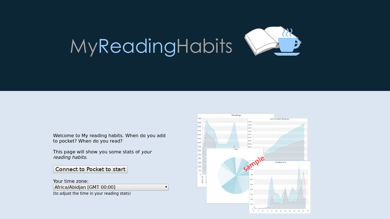 myreadinghabits.com My Reading Habits Landing page