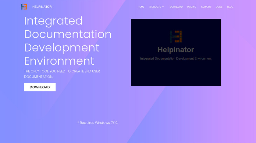 Helpinator Landing Page
