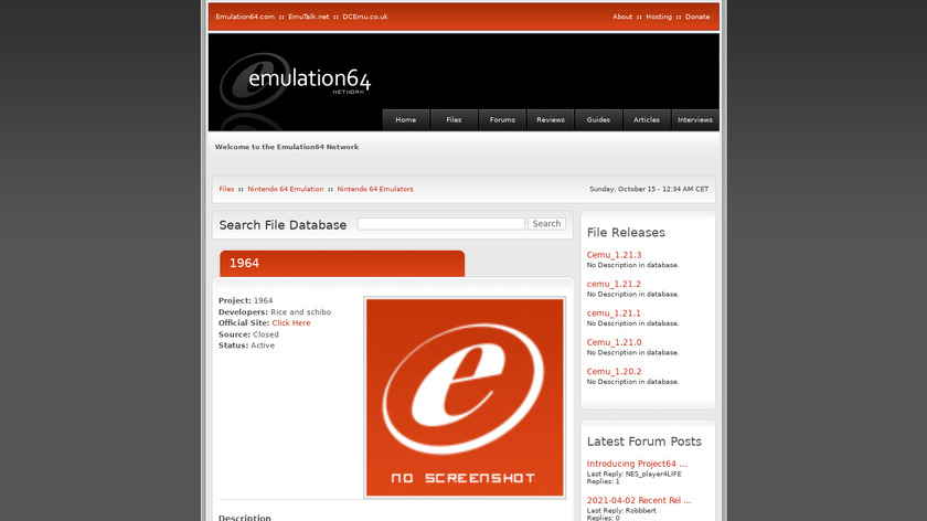 1964 Landing Page