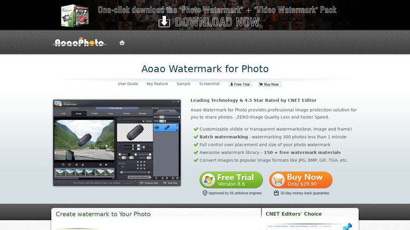 Aoao Watermark for Photo Landing Page