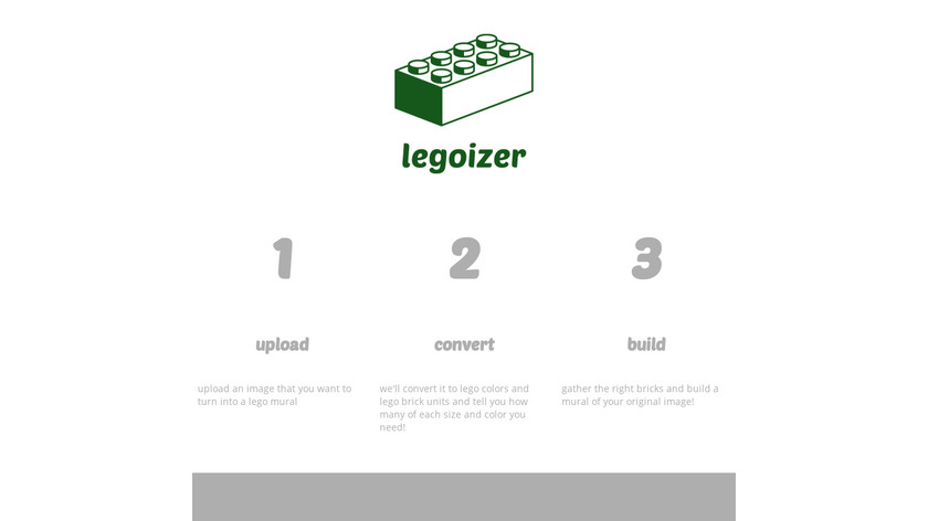 Legoizer Landing Page