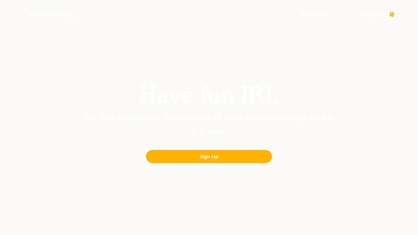 The Nudge Landing Page