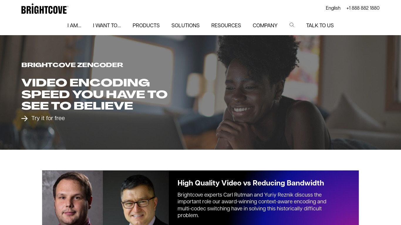 Zencoder Landing page