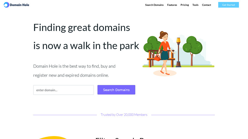 DomainHole Landing Page