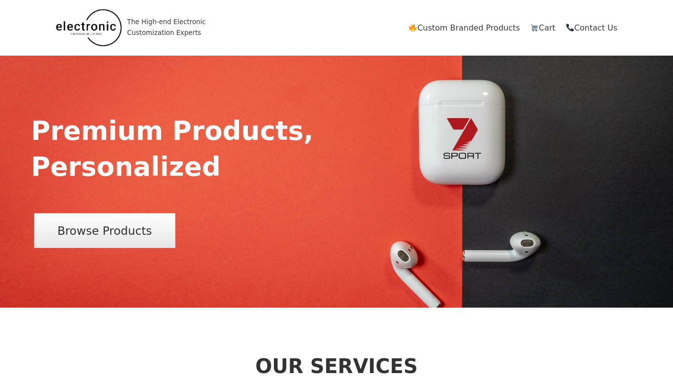 BlackPods Landing page