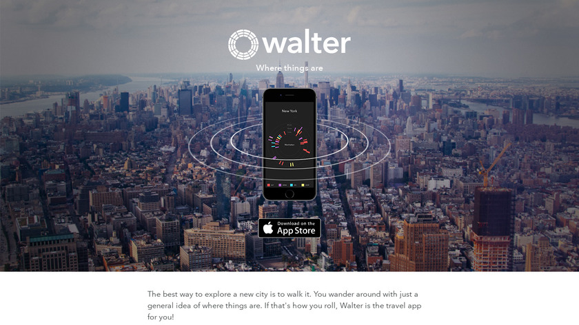 Walter by Triposo Landing Page