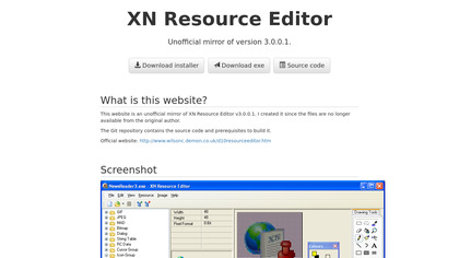XN Resource Editor screenshot