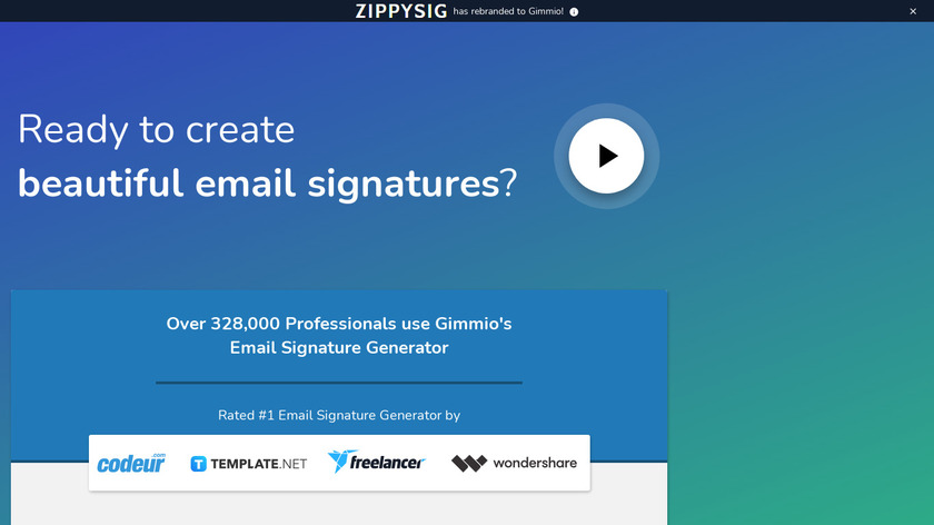 Gimmio Landing Page