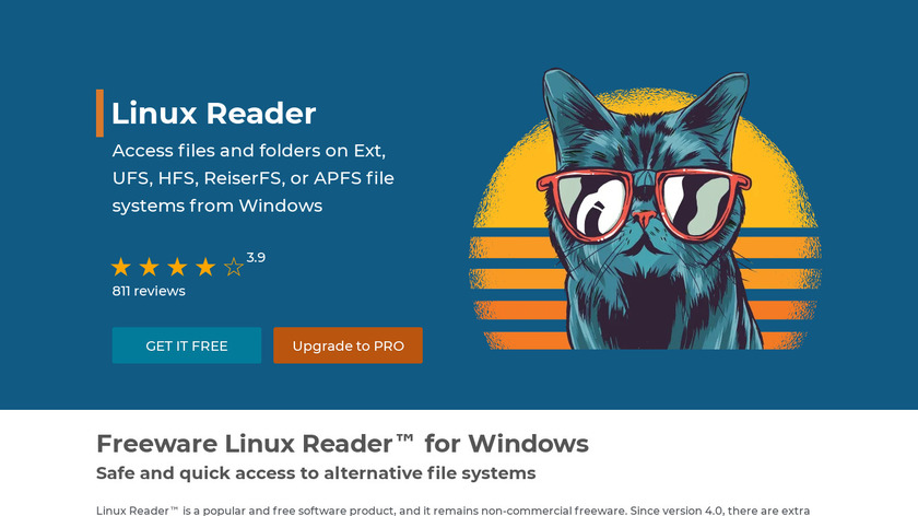 DiskInternals Linux Reader Landing Page