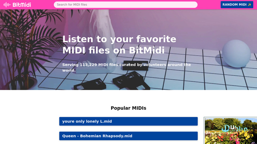 BitMidi Landing Page