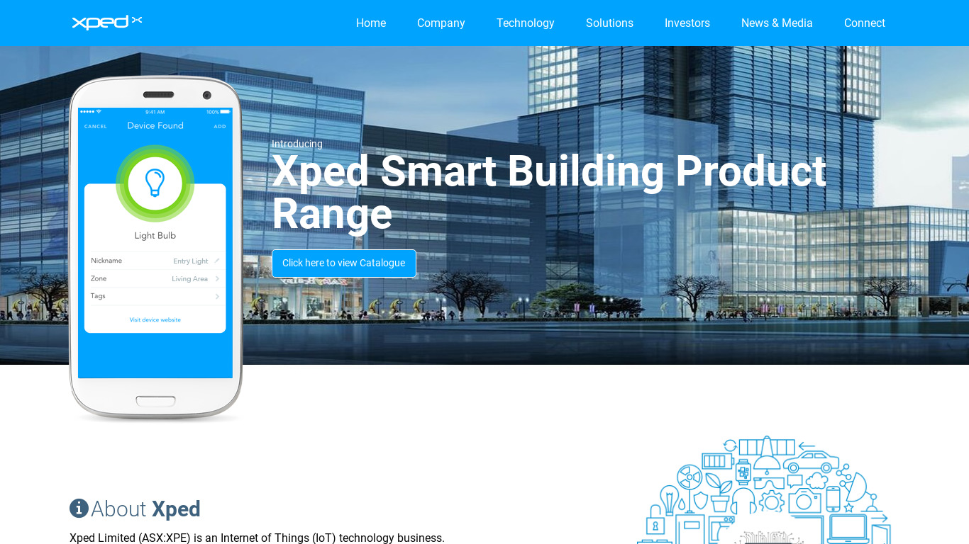 Xped Landing page