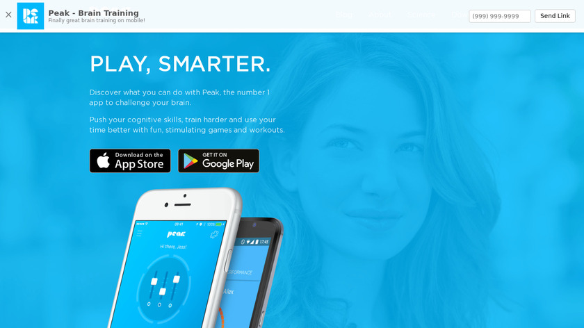 Peak - Brain Training Landing Page