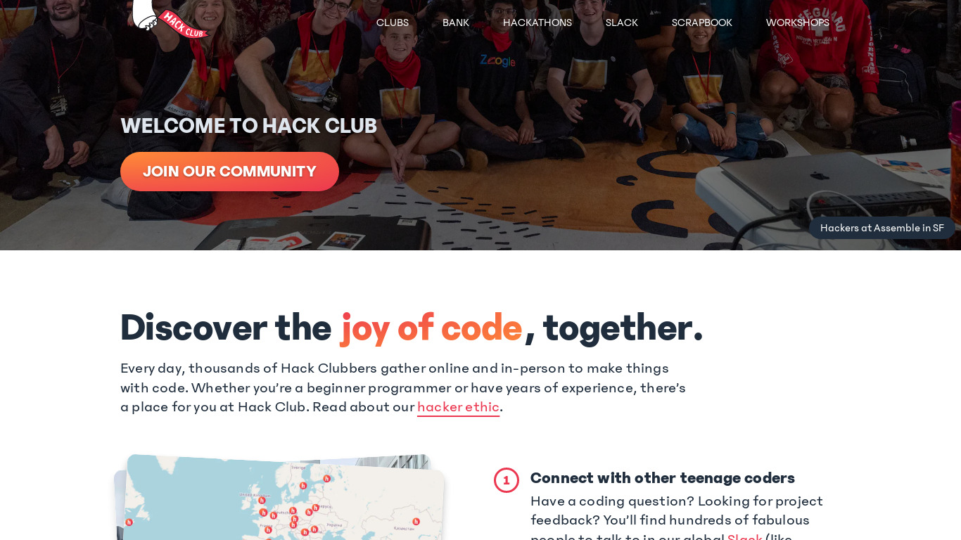 Hack Club Landing page