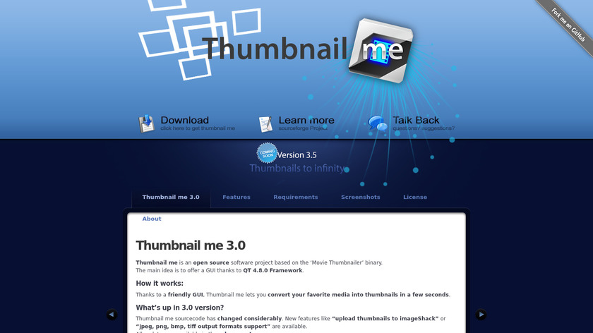 Thumbnail me Landing Page