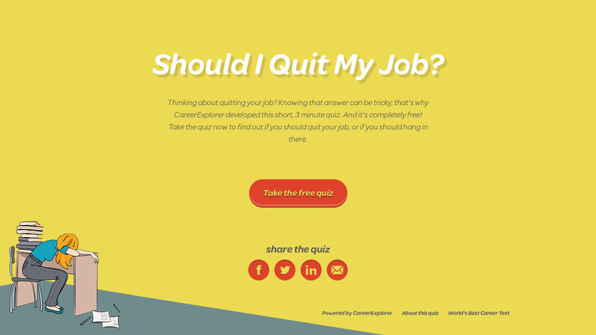 Should I Quit My Job? Landing Page