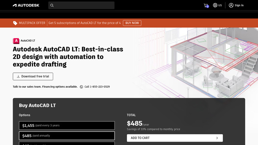 AutoCAD LT Landing Page