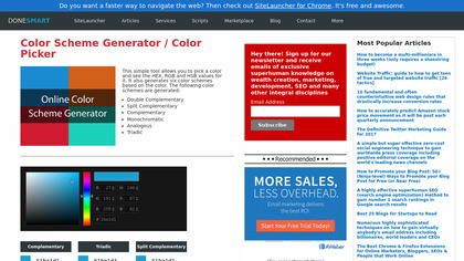 Color Scheme Generator screenshot
