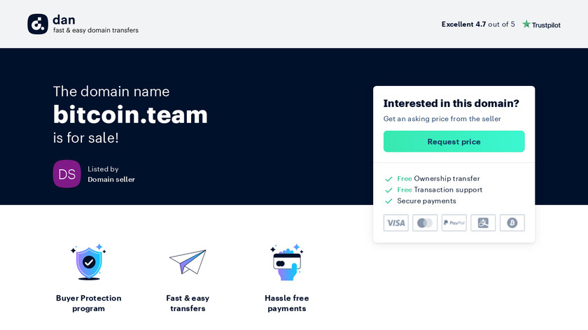 bitcoin.team Landing Page