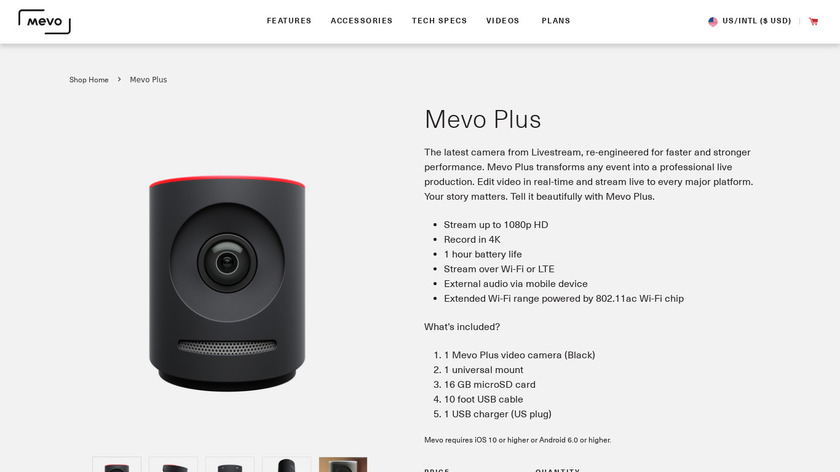 Mevo Plus Landing Page