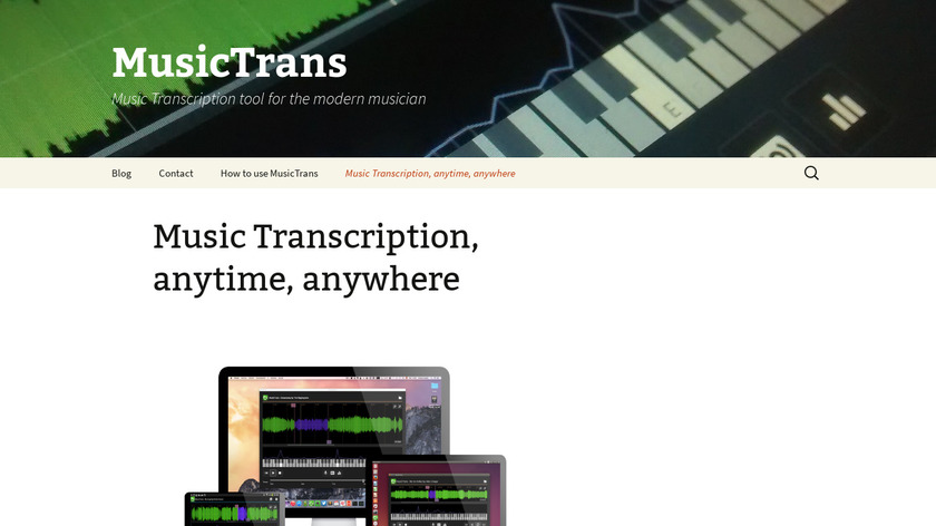 MusicTrans Landing Page