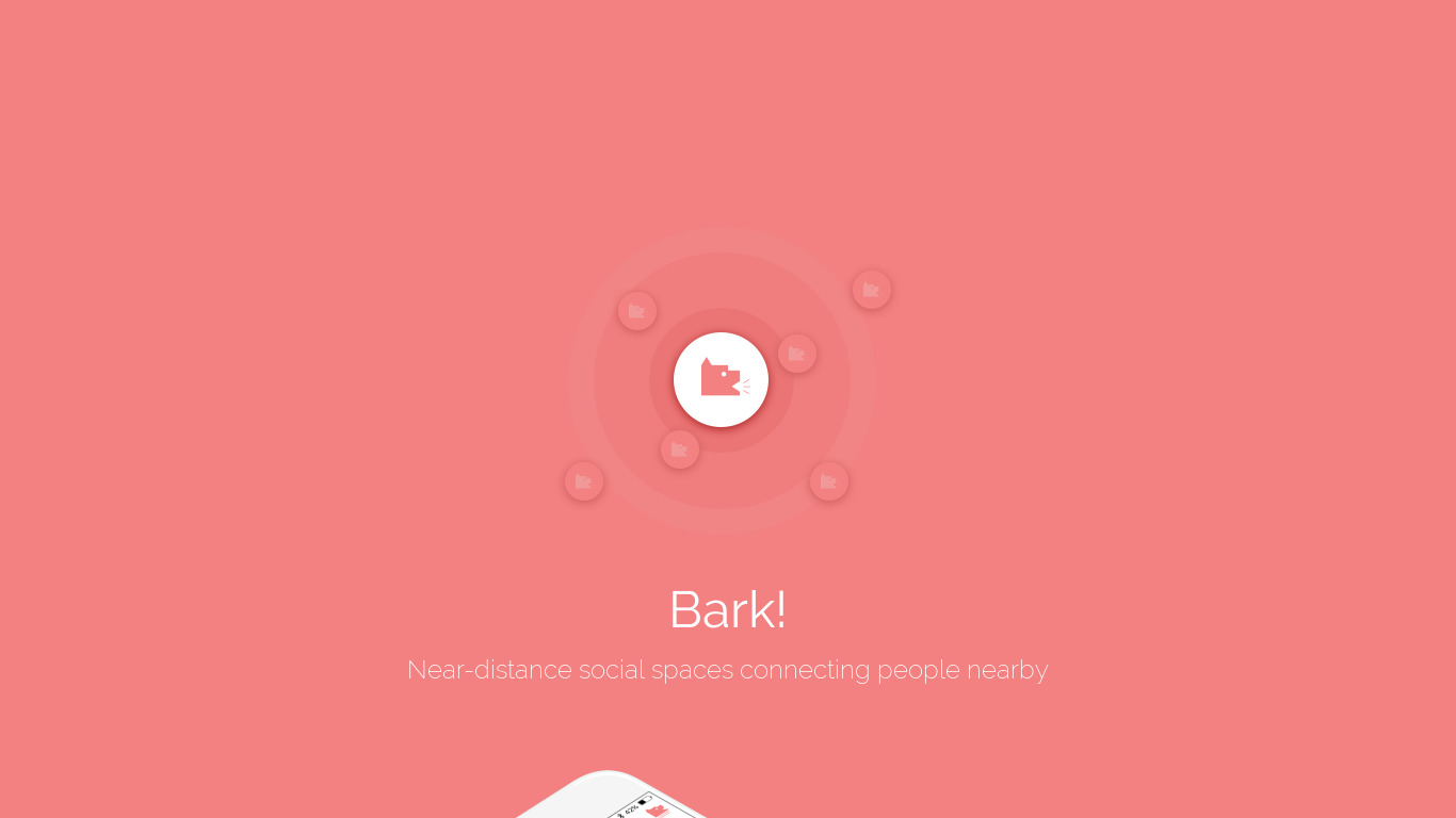 Bark 2.0 for Android Landing page