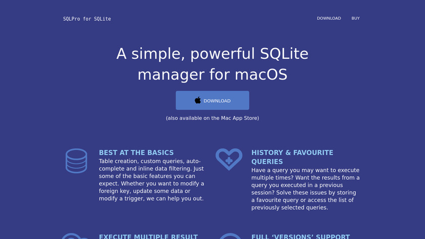 SQLite Professional Landing Page