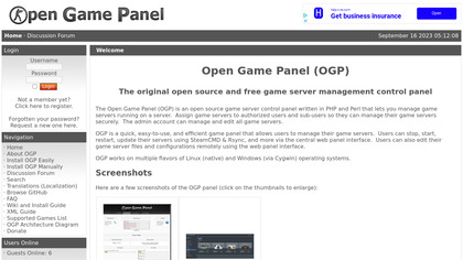 Open Game Panel image