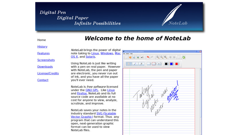 NoteLab Landing Page
