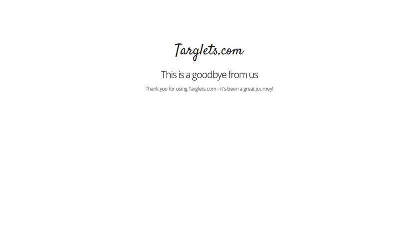 Targlets.com Landing Page