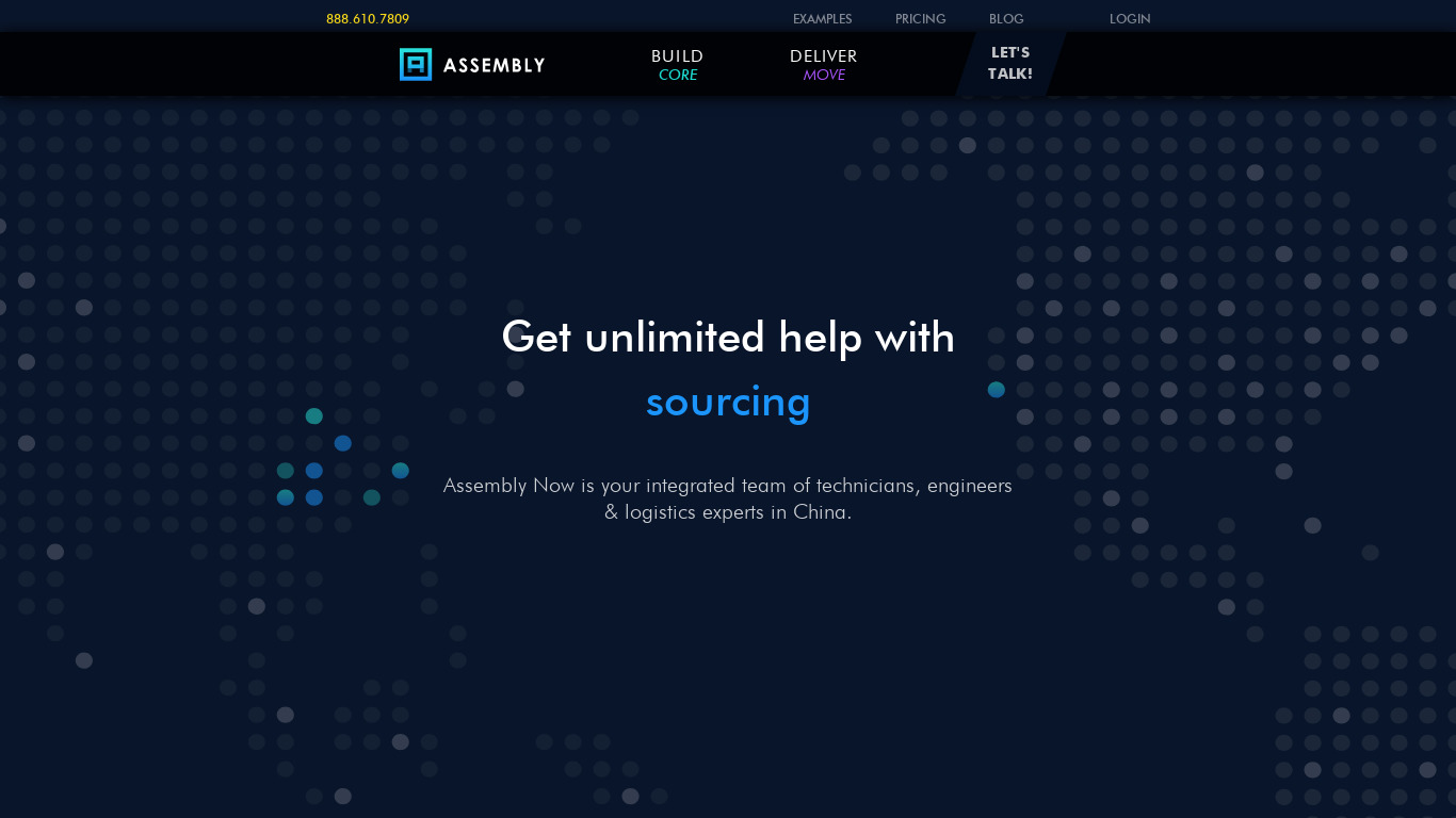 Assembly NOW Landing page