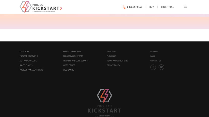 Project KickStart Landing Page