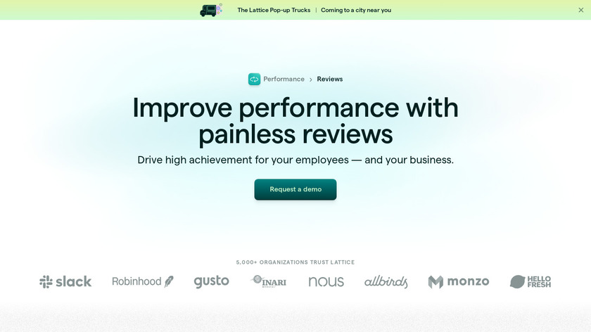 Lattice Reviews Landing Page